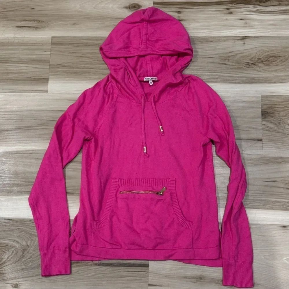 Juicy Couture Pink Pullover Lightweight Hoodie Women’s XS